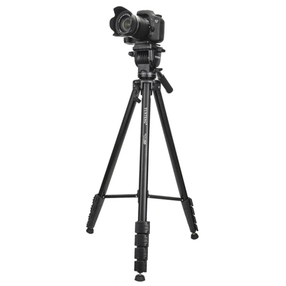 YUNTENG VCT-3000 Camera Tripod 300cm Height Aluminum Alloy Tripod Stand with Phone Clip for Travel / YouTube Video / Photography - 1