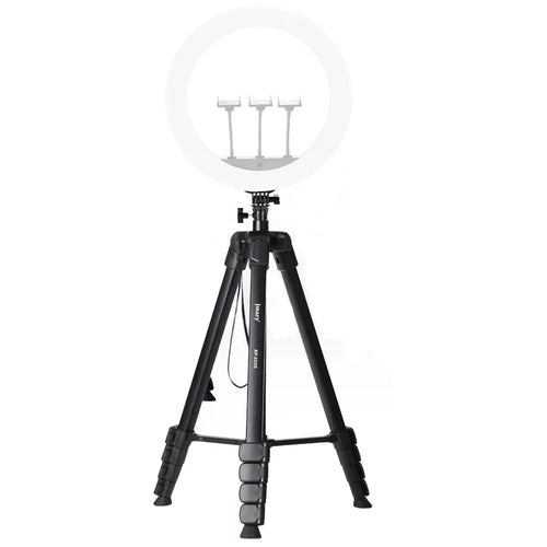 JMARY KP2208 1.7m Fill Light Camera Tripod Holder for Live Streaming, Photography Metal Cell Phone Floor Stand - 1