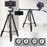 JMARY KP2209 Outdoor Tripod Stand with Horizontal Extension Rod Cell Phone Camera Folding Tripod - 2