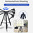 JMARY KP2209 Outdoor Tripod Stand with Horizontal Extension Rod Cell Phone Camera Folding Tripod - 6
