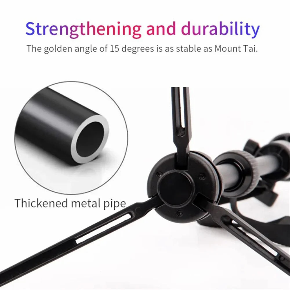 JMARY MT68 Portable Photography Selfie Mini Tripod Aluminum Alloy Telescopic SLR Camera Phone Stand - 4