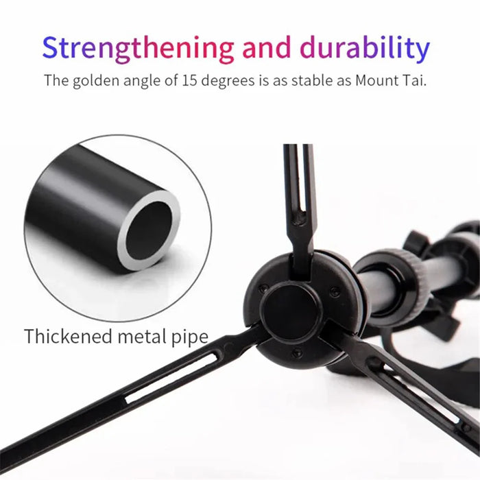 JMARY MT68 Portable Photography Selfie Mini Tripod Aluminum Alloy Telescopic SLR Camera Phone Stand - 4