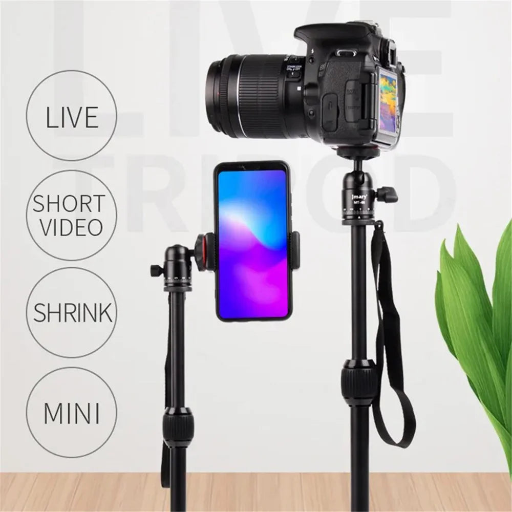 JMARY MT68 Portable Photography Selfie Mini Tripod Aluminum Alloy Telescopic SLR Camera Phone Stand - 5