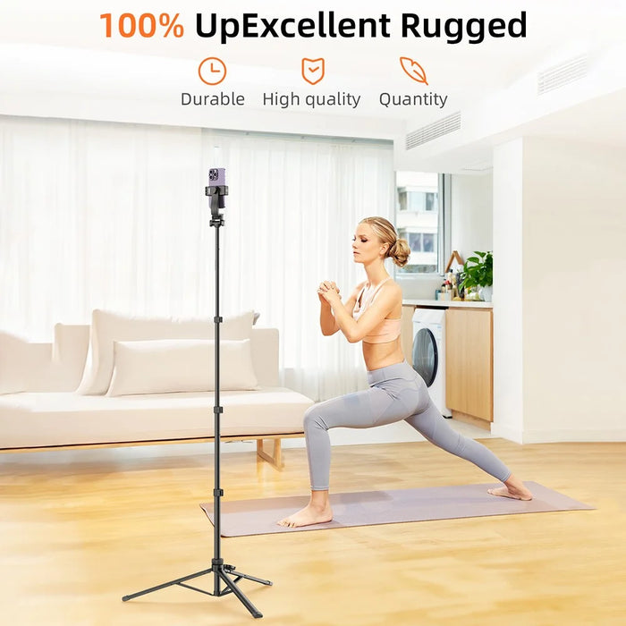 VRIG 1.6m 2-in-1 Live Broadcast Selfie Stick Telescopic Tripod Bracket with Bluetooth-compatible Remote - 2