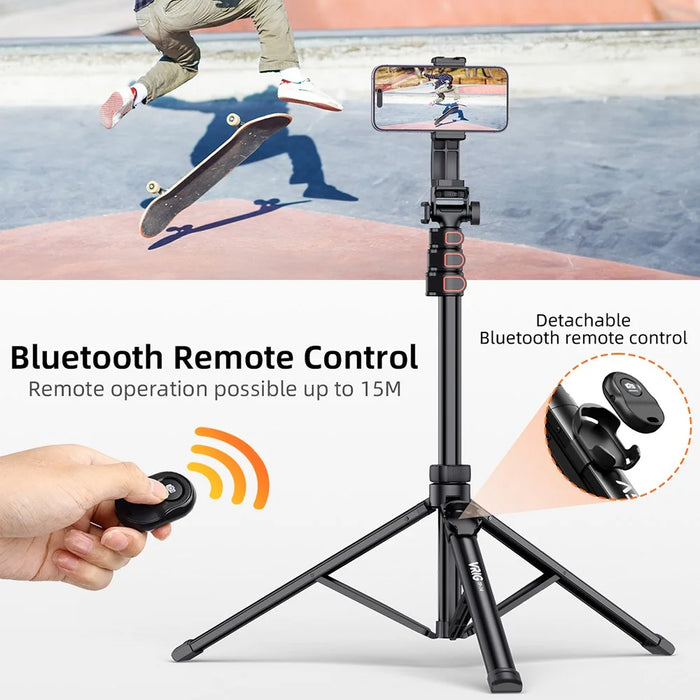 VRIG 1.6m 2-in-1 Live Broadcast Selfie Stick Telescopic Tripod Bracket with Bluetooth-compatible Remote - 5