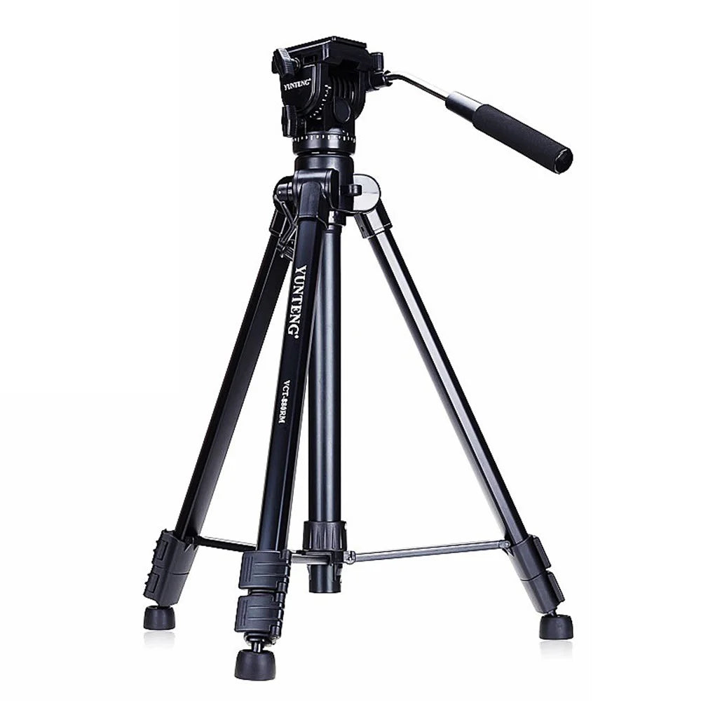 YUNTENG VCT-880RM 3 Sections Photo Studio Tripod Hydraulic PTZ Stand for DSLR Camera - 1
