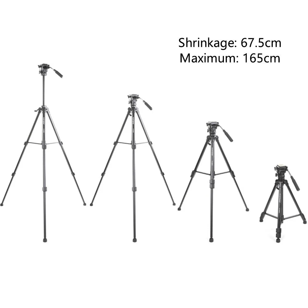 YUNTENG VCT-880RM 3 Sections Photo Studio Tripod Hydraulic PTZ Stand for DSLR Camera - 7