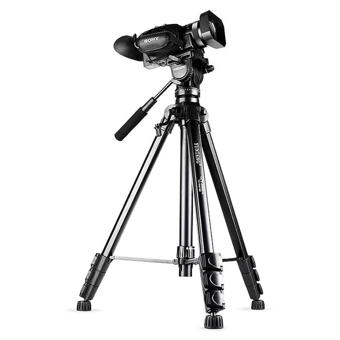 YUNTENG VCT-999RM Portable Aluminum Alloy Tripod with Quick Release Plate for Canon Nikon DSLR Camera - 3