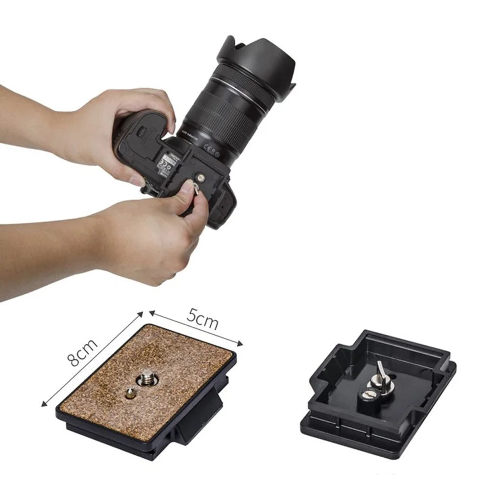 YUNTENG VCT-999RM Portable Aluminum Alloy Tripod with Quick Release Plate for Canon Nikon DSLR Camera - 5