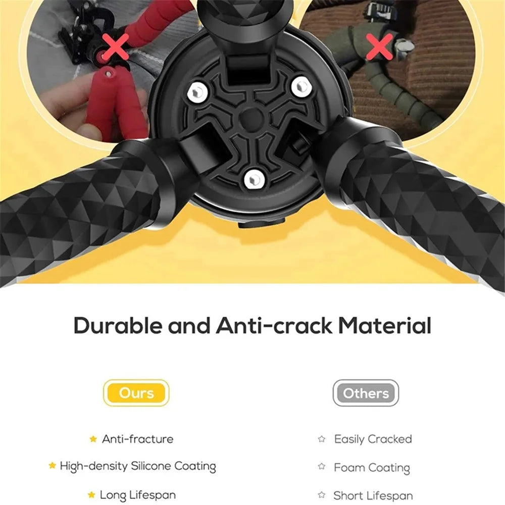 JMARY MT25 Ball Head Selfie Stick Flexible Octopus Tripod Bracket with Phone Holder - 4