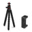 JUNNX JX-PJ-04-B Rotating Ball Head Flexible Octopus Tripod Stand with Mobile Phone Holder Clip - 1
