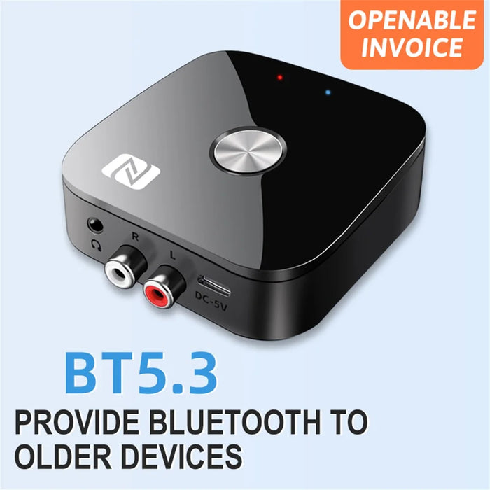T68 Vintage Audio Amplifier Wireless Adapter NFC Bluetooth-compatible 5.3 Audio Adapter with 3.5mm / RCA - 3