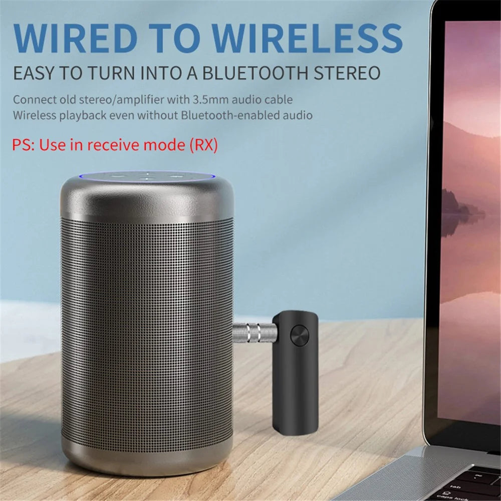 T66 Wireless Bluetooth-compatible Adapter Hands-free Call Audio Receiver Transmitter - 4