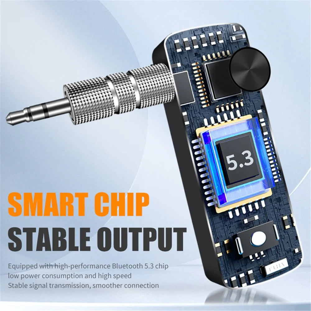 T66 Wireless Bluetooth-compatible Adapter Hands-free Call Audio Receiver Transmitter - 5