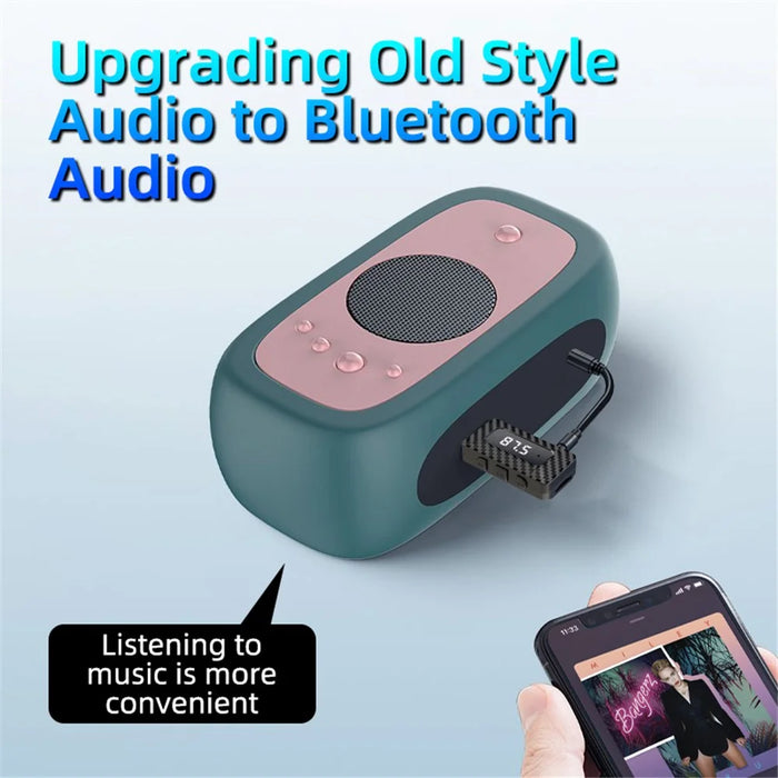 W3 Wireless USB Bluetooth-compatible 5.3 Music Receiver AUX Audio Adapter FM Transmitter - 4
