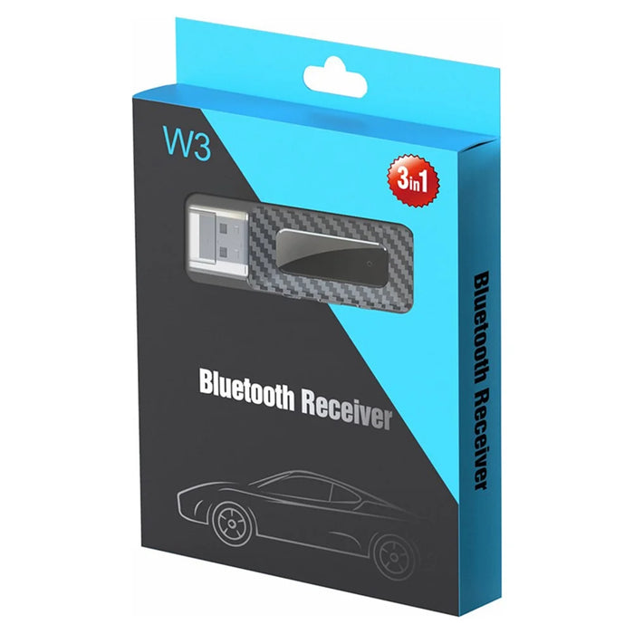 W3 Wireless USB Bluetooth-compatible 5.3 Music Receiver AUX Audio Adapter FM Transmitter - 7