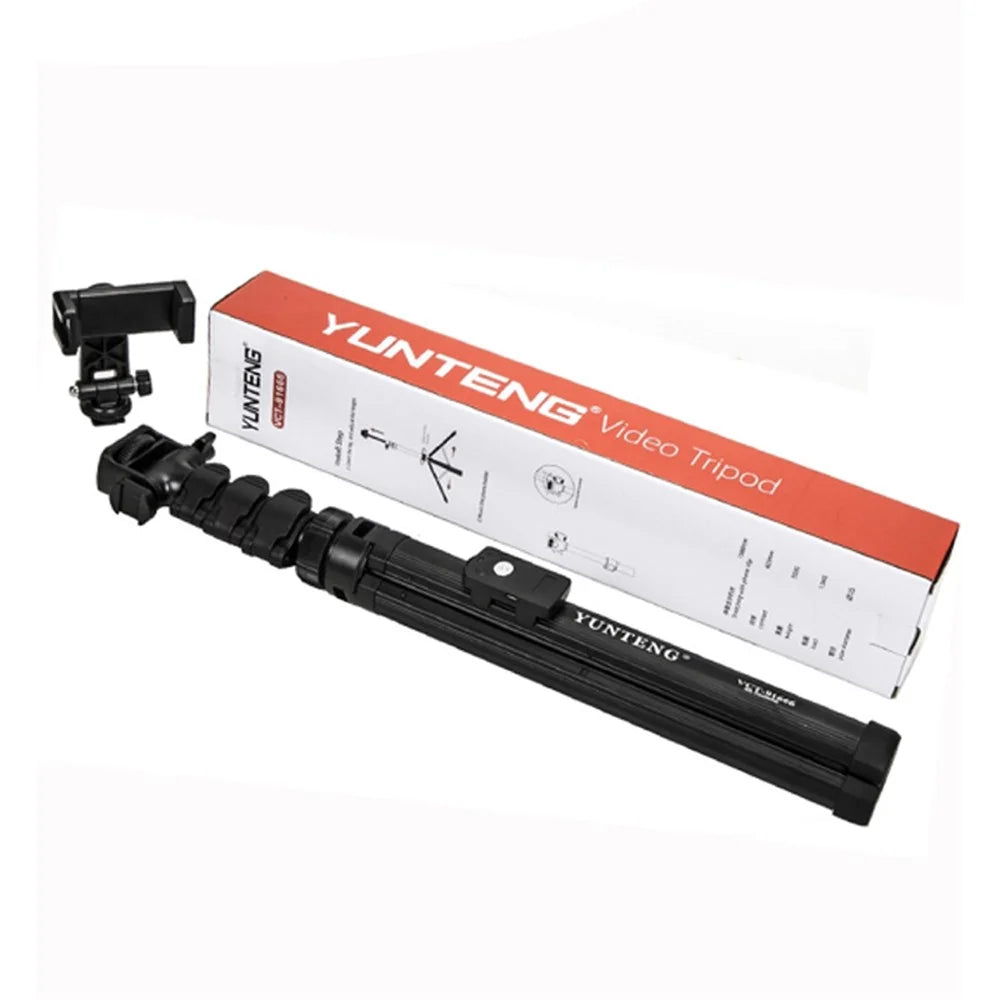 YUNTENG VCT-91666 Camera Phone Holder Extendable Tripod Stand Bluetooth-compatible Live Streaming Selfie Stick - 2