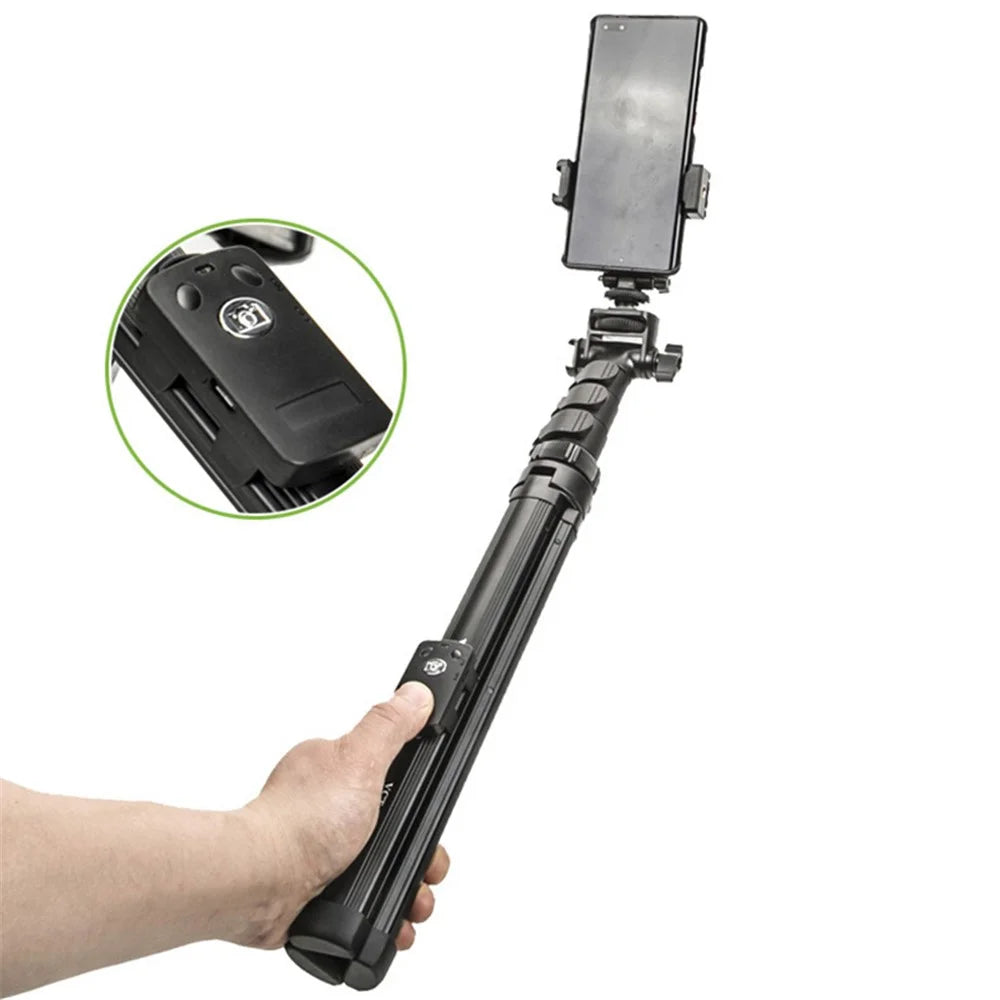 YUNTENG VCT-91666 Camera Phone Holder Extendable Tripod Stand Bluetooth-compatible Live Streaming Selfie Stick - 3