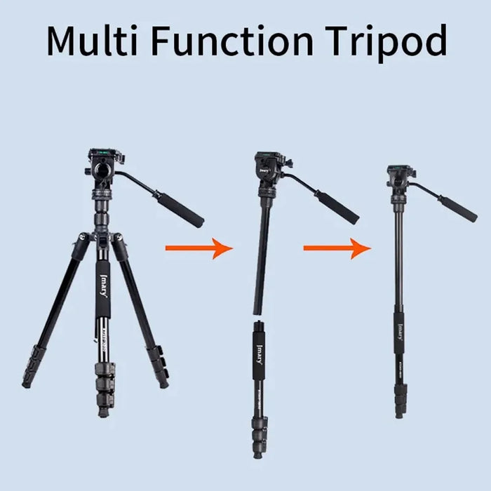 JMARY KT285+NB50 Extendable Height Aluminum Alloy Camera Holder Tripod Stand for Live Streaming - 4