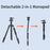 JMARY KT285+NB40 Detachable Camera Phone Stand Telescopic Live Streaming Photography Monopod Tripod - 5