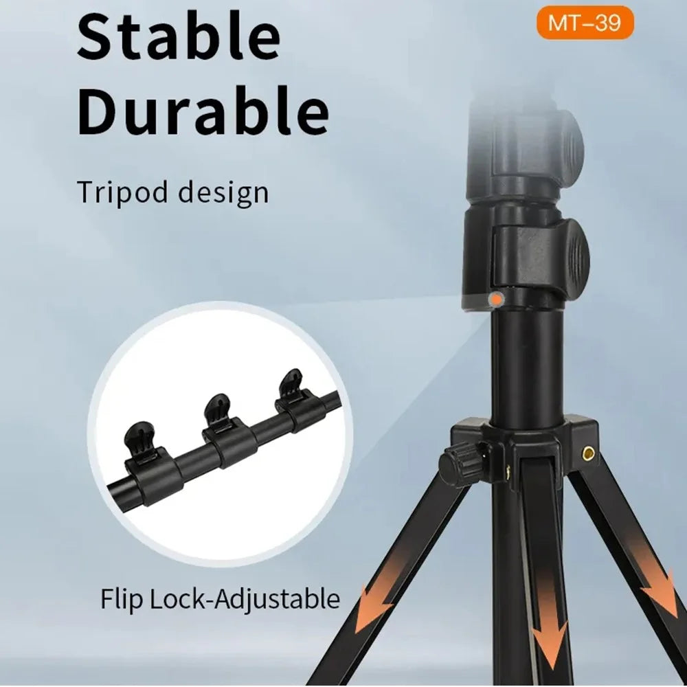 JMARY MT-39 Live Streaming DSLR Camera Stand Holder Phone Clamp Tripod - 3