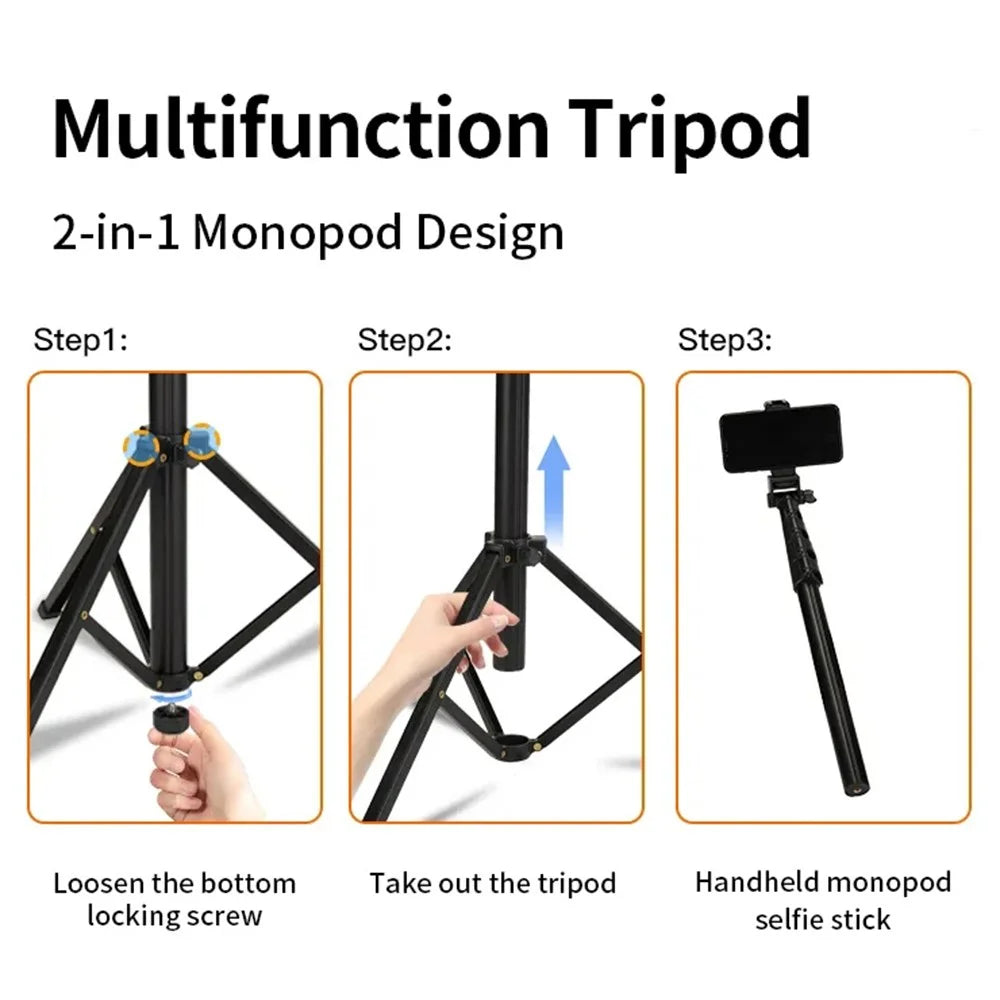 JMARY MT-39 Live Streaming DSLR Camera Stand Holder Phone Clamp Tripod - 4
