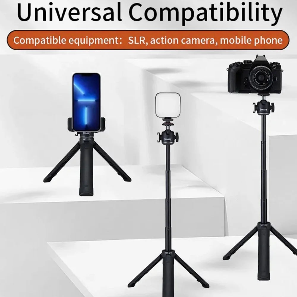 JMARY MT-29 Portable Selfie Stick Camera Phone Holder Mini Extendable Live Streaming Desktop Tripod - 3