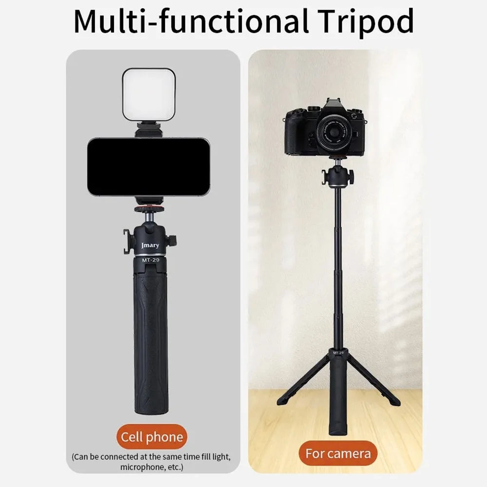 JMARY MT-29 Portable Selfie Stick Camera Phone Holder Mini Extendable Live Streaming Desktop Tripod - 6