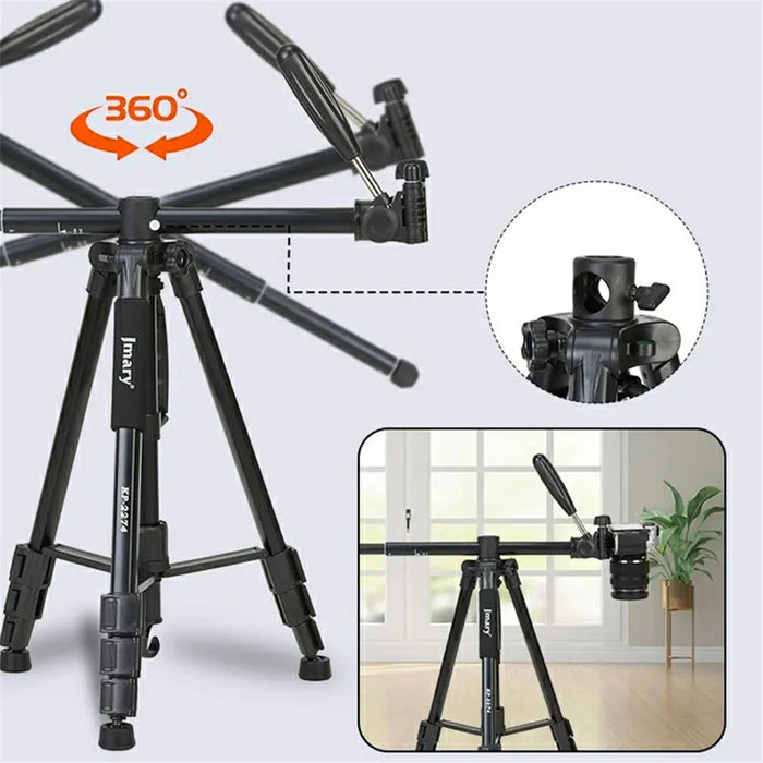 JMARY KP-2274 Multi-function Outdoor Photography Tripod 5-section Adjustable Monopod - 2
