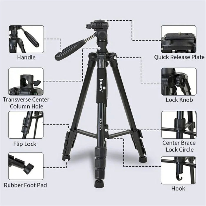 JMARY KP-2274 Multi-function Outdoor Photography Tripod 5-section Adjustable Monopod - 5