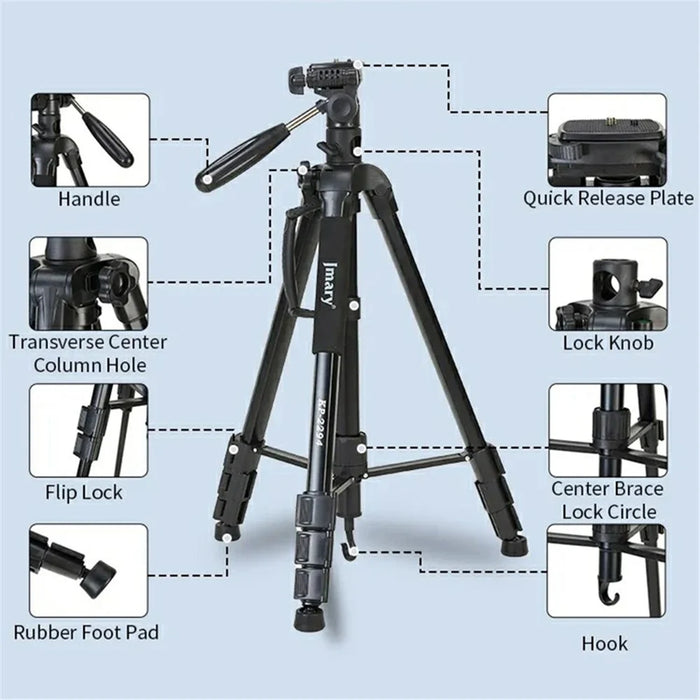 JMARY KP-2294 179cm 4-section Adjustable Monopod Multi-function Panoramic Photography Tripod - 5
