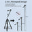 JMARY KP-2294 179cm 4-section Adjustable Monopod Multi-function Panoramic Photography Tripod - 7