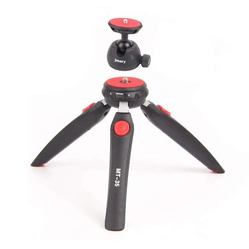 JMARY MT-35 Photography 2 Sections 360 Degree Rotatable Tripod with Phone Holder - 1