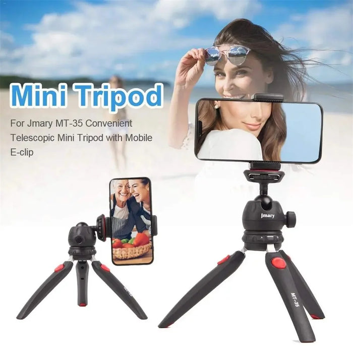 JMARY MT-35 Photography 2 Sections 360 Degree Rotatable Tripod with Phone Holder - 2