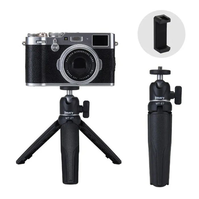 JMARY MT-27 3 Sections Adjustable Portable Live Streaming Desktop Tripod + Phone Holder - 6