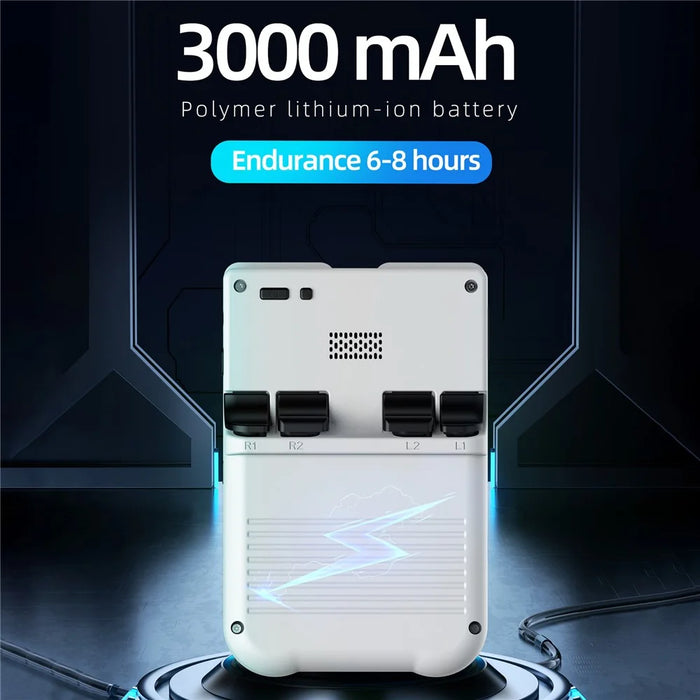 AMPOWN XU10 64GB Game Console Vintage Dual Joy-Pad Handheld Game Machine - White - 5