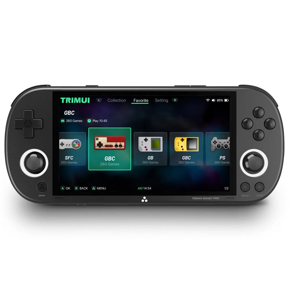 ANBERNIC Retro Handheld Game Console Built-In 26+ Emulator Console (With 64G Memory Card, English Version) - Black - 1