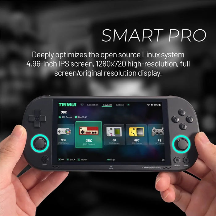 ANBERNIC Retro Handheld Game Console Built-In 26+ Emulator Console (With 64G Memory Card, English Version) - Black - 6