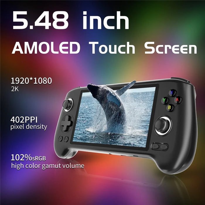 ANBERNIC RG556 8+128G Wireless Gamepad Retro Joystick Game Console with 256G TF Card (English Version) - Black - 2