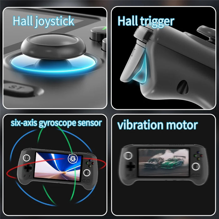 ANBERNIC RG556 8+128G Wireless Gamepad Retro Joystick Game Console with 256G TF Card (English Version) - Black - 6