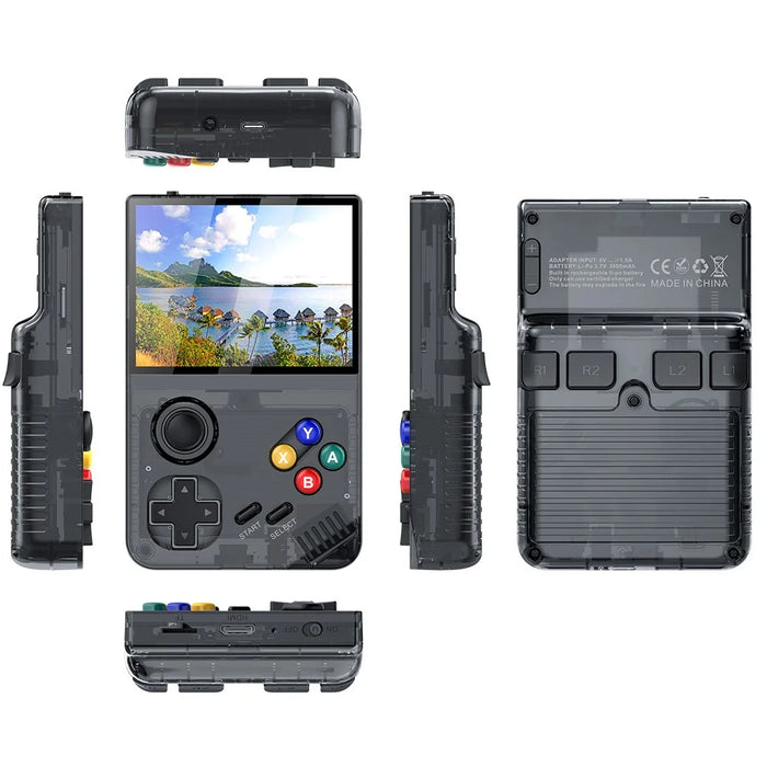 AMPOWN M19 3.5-inch IPS Screen Retro Handheld Game Console 3D Rocker Arcade Gamepad, without Memory Card - Black - 5