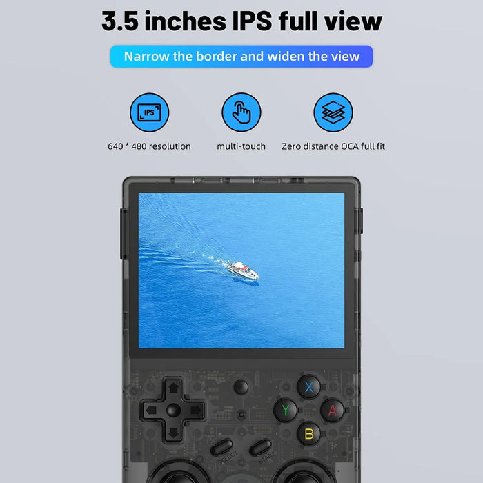 ANBERNIC RG353V 32GB Retro Gamepad Android 11 Linux Handheld Game Console with 3.5 Inch IPS Screen (without TF Card / Games) - Transparent Black - 5