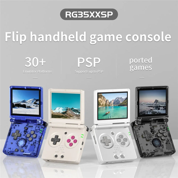ANBERNIC RG35XXSP 3.5-inch Screen Flip Handheld Gaming Machine 64G Wireless Game Console without TF Card (English Version) - Grey - 2