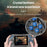 Q8 Kid's Retro Handheld Game Console Built-In 800 Games - Transparent Grey - 2