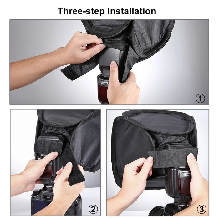 PULUZ PU5123 23cmx23cm Photography Softbox DSLR Camera Fill Light Foldable Diffuser - 7