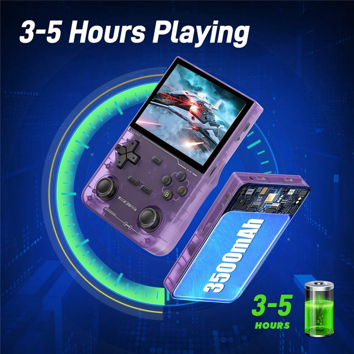 K36 Open Source Handheld Linux Gaming Console Nostalgic Arcade Game Machine with 64G Memory Card - Purple - 4