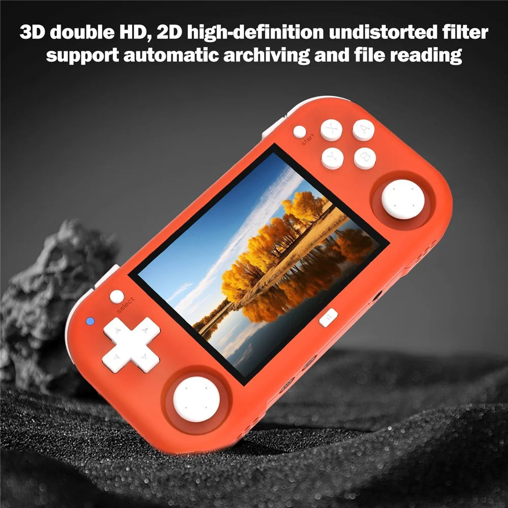 AMPOWN Magicx XU Mini M 128GB Portable Handheld Game Console Open Source High Definition Gaming Machine - Orange - 3