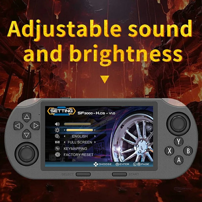 SF3000 4.5 Inch IPS Screen Open Source Handheld Game Console Wireless Arcade Controller - 7