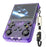 R36xx Handheld Game Console 3.5 Inch Screen Retro Arcade Gaming Controller, Standard Version / No TF Card - Transparent Purple - 1