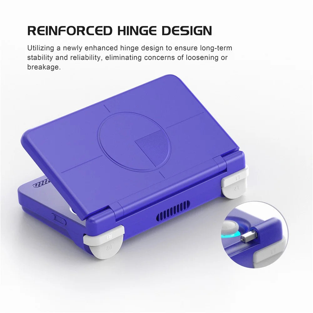 RETROID Pocket Flip2 Handheld Gaming Console 5.5 Inch AMOLED Screen Foldable Gamepad, 8+128G Storage - Purple - 4